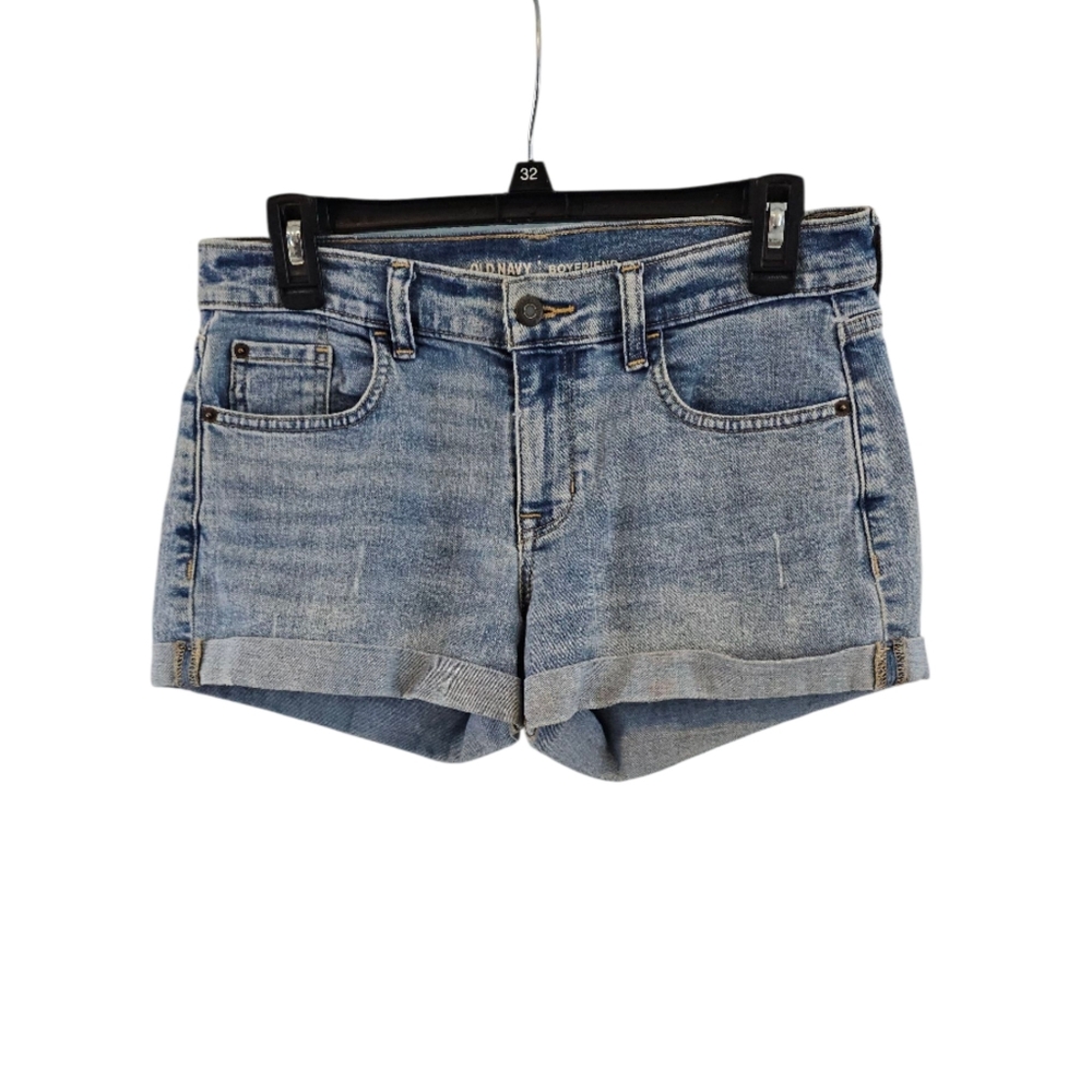 3/$25 Old Navy Size 4 Denim Blue Shorts Boyfriend Fit